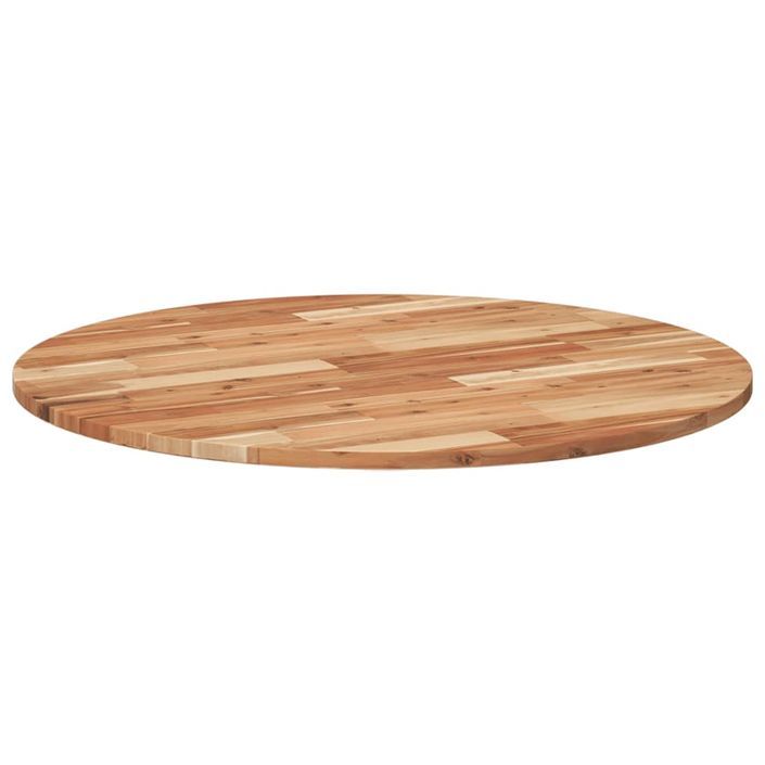 Dessus de table rond Ø90x2 cm bois massif d'acacia - Photo n°5