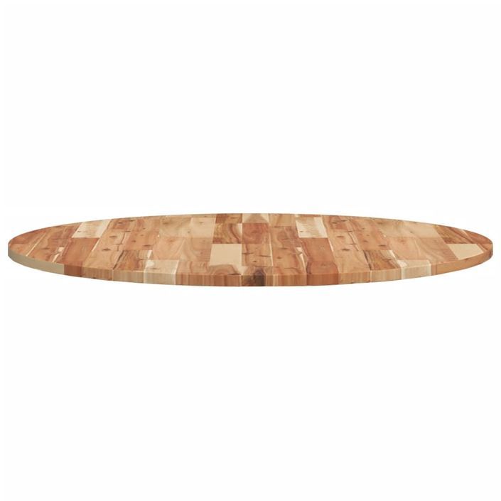 Dessus de table rond Ø90x2 cm bois massif d'acacia - Photo n°6