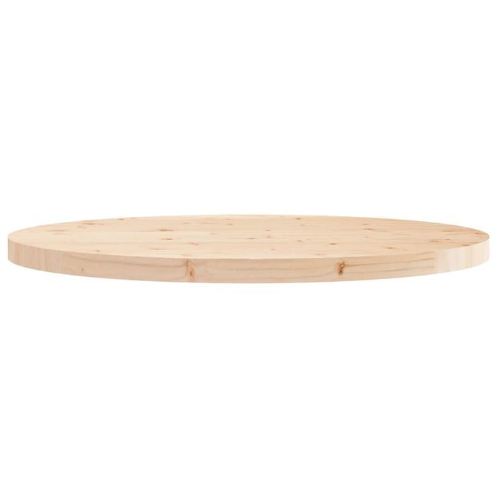 Dessus de table rond Ø90x3 cm bois de pin massif - Photo n°4