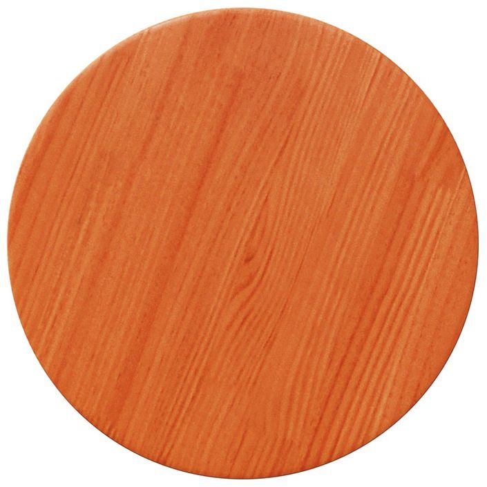 Dessus de table rond cire marron Ø30x2,5 cm bois de pin massif - Photo n°2