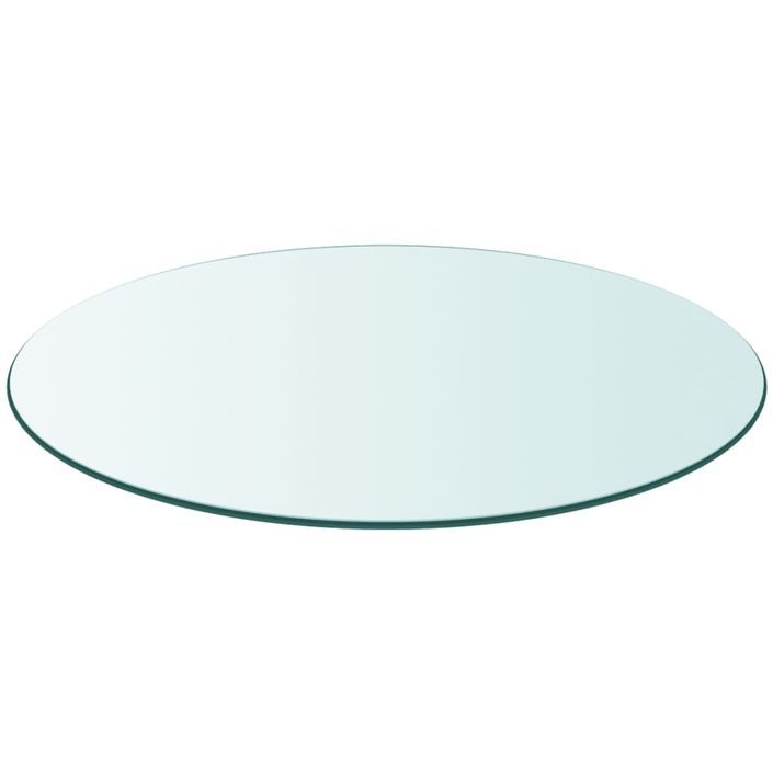 Dessus de table ronde en verre trempé 900 mm - Photo n°2