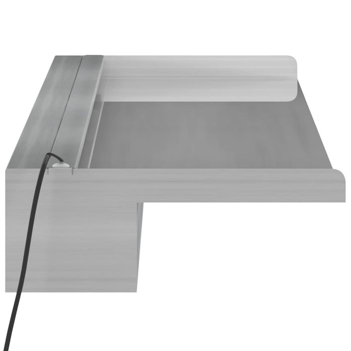 Déversoir pour cascade avec LED RVB Inox 108 cm - Photo n°9