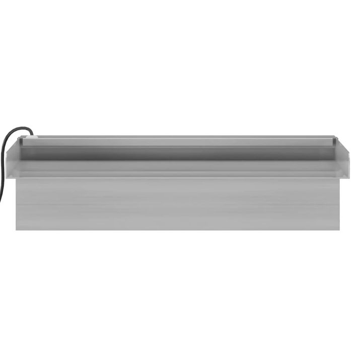 Déversoir pour cascade avec LED RVB Inox 30 cm - Photo n°8