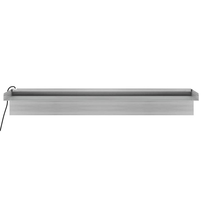 Déversoir pour cascade avec LED RVB Inox 60 cm - Photo n°8