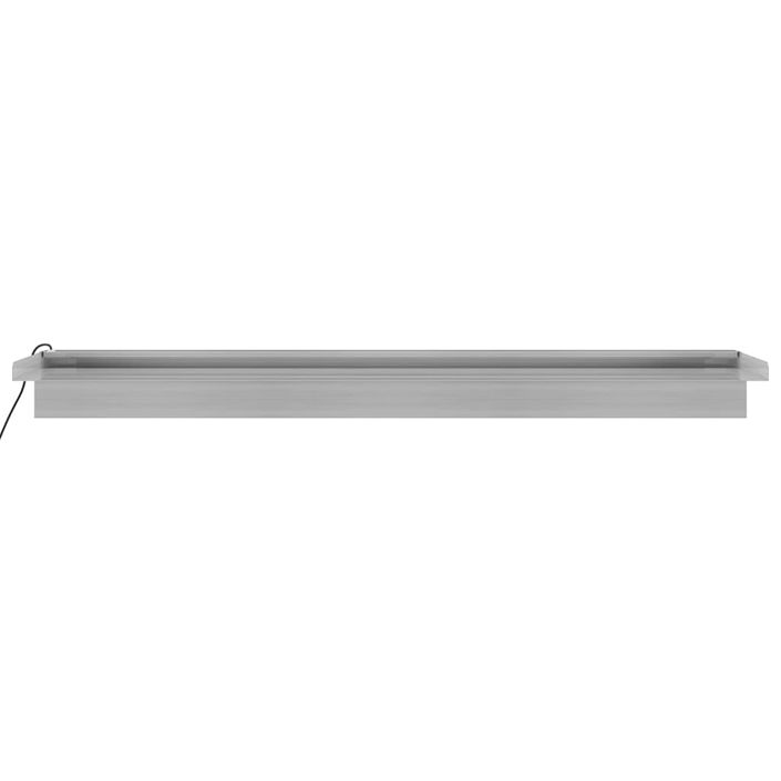 Déversoir pour cascade avec LED RVB Inox 90 cm - Photo n°8