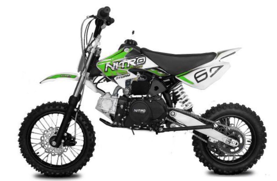 Dirt Bike 125cc Storm 14/12 Automatique Vert - Photo n°1