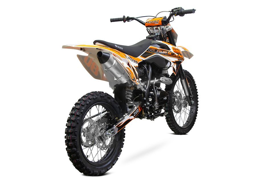 Dirtbike Hurricane 150cc orange V2 19/16 pouces 5 vitesses manuel refroidi par air - Photo n°6