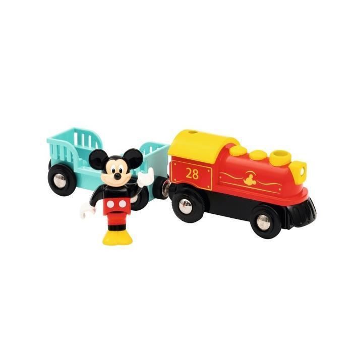 DISNEY Brio Train a pile Mickey Mouse - Train sans pile pour circuit de train en bois - Ravensburger - Des 3 ans - 32265 - Photo n°5