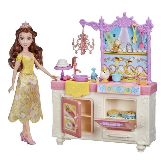 Disney Princesses - Poupee Belle et sa cuisine royale - Photo n°1