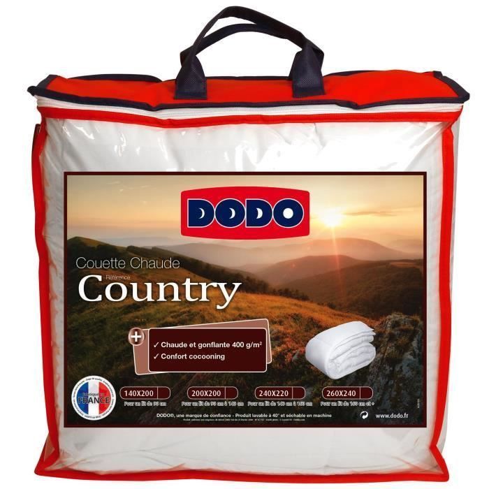 DODO Couette chaude 400gr/m² COUNTRY 220x240cm - Photo n°1
