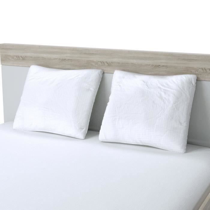 DODO Lot de 2 oreillers Total Protect 65x65 cm blanc - Photo n°4