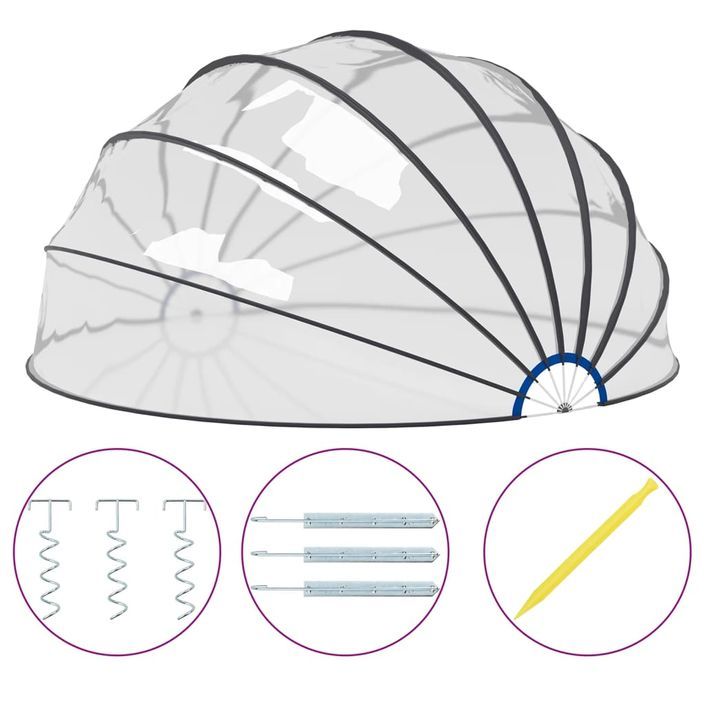 Dôme de piscine 500x250 cm - Photo n°2