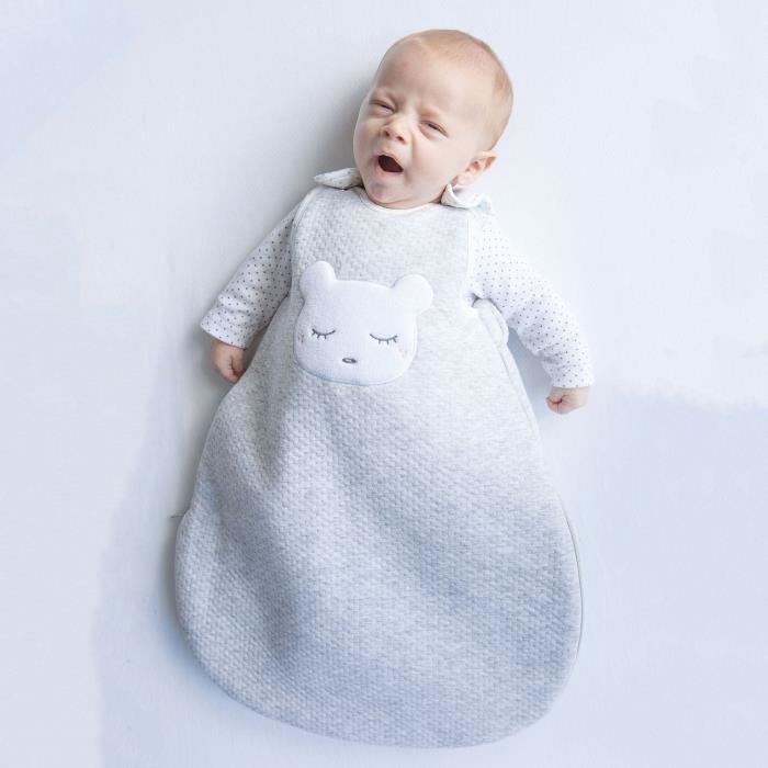 Domiva Gigoteuse naissance CALIN - 55 cm - Coton et polyester - Gris - Photo n°2