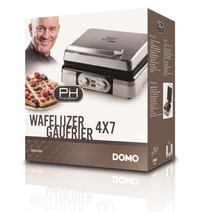 DOMO DO9149W Gaufrier électrique - Inox - Photo n°4