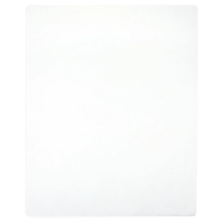 Drap-housse Jersey Blanc 140x200 cm Coton - Photo n°1