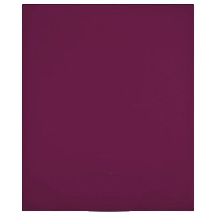 Drap-housse Jersey Bordeaux 100x200 cm Coton - Photo n°1