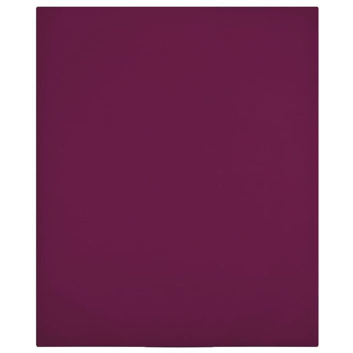 Drap-housse Jersey Bordeaux 160x200 cm Coton - Photo n°1