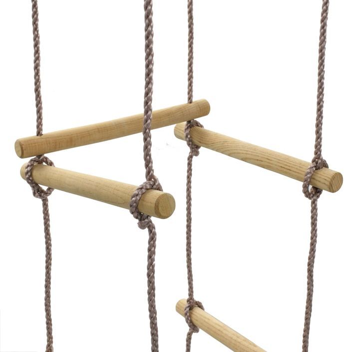 Échelle de corde pour enfants 200 cm Bois - Photo n°4