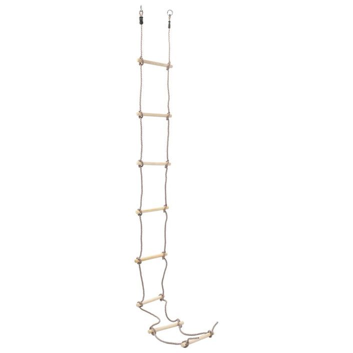 Échelle de corde pour enfants 290 cm Bois - Photo n°2