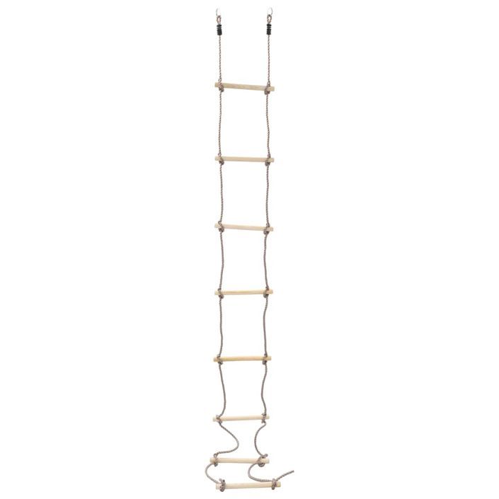 Échelle de corde pour enfants 290 cm Bois - Photo n°3