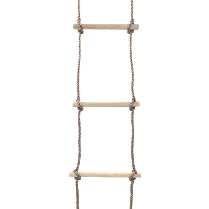 Échelle de corde pour enfants 290 cm Bois - Photo n°4