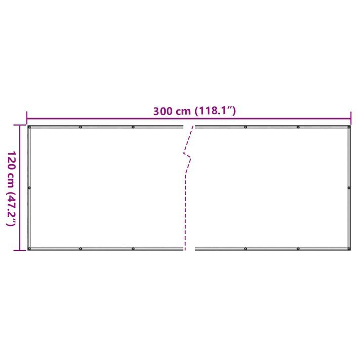 Écran d'intimité de jardin anthracite 300x120 cm PVC - Photo n°6