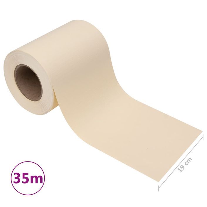 Écran d'intimité de jardin PVC 35x0,19 m Crème - Photo n°10