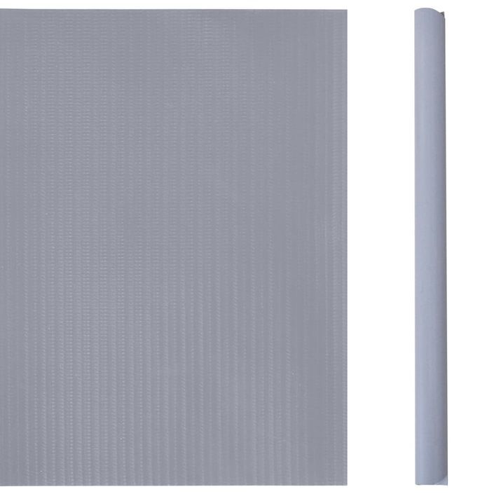 Écran d'intimité de jardin PVC 35x0,19 m Gris clair mat - Photo n°4