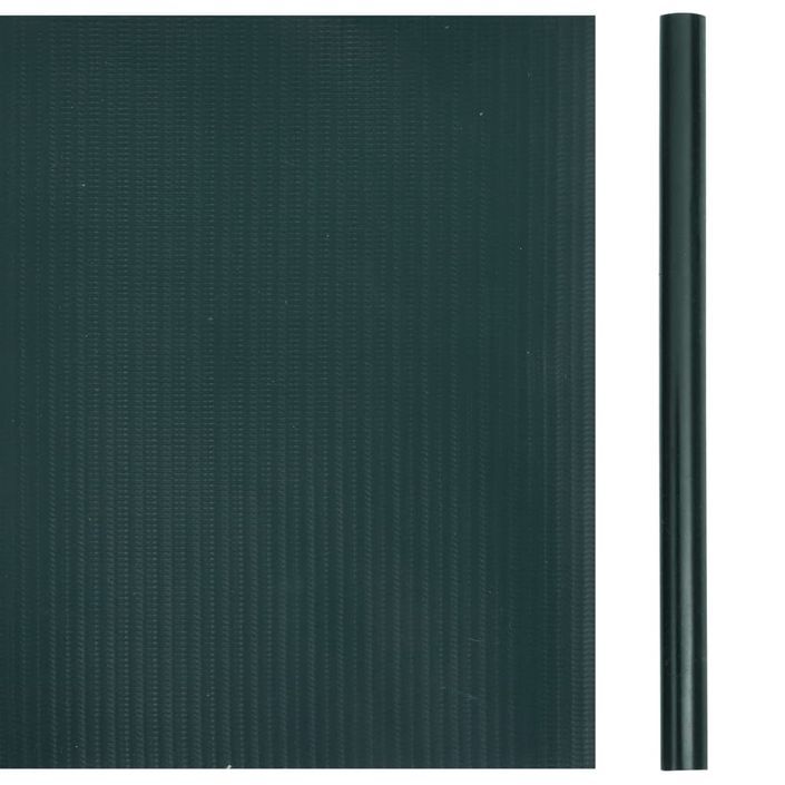 Écran d'intimité de jardin PVC 35x0,19 m Vert mat - Photo n°4