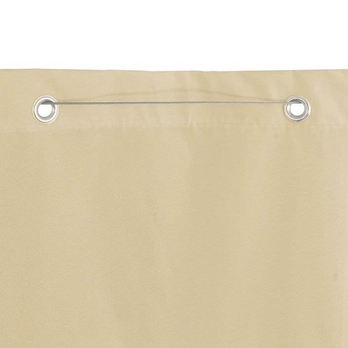 Écran de balcon Beige 140x240 cm Tissu Oxford - Photo n°4