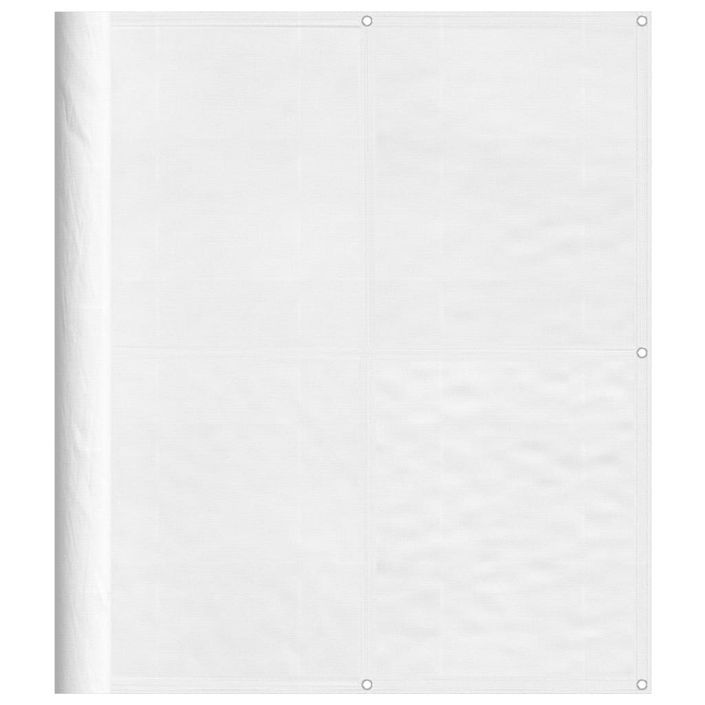 Écran de balcon blanc 120x800 cm 100% polyester oxford - Photo n°1