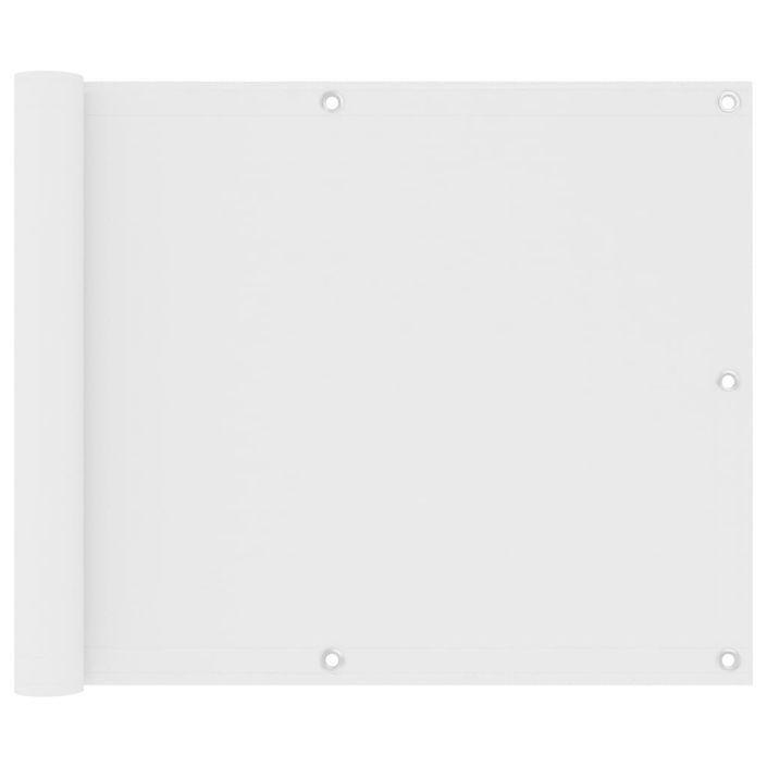 Écran de balcon Blanc 75x500 cm Tissu Oxford - Photo n°1