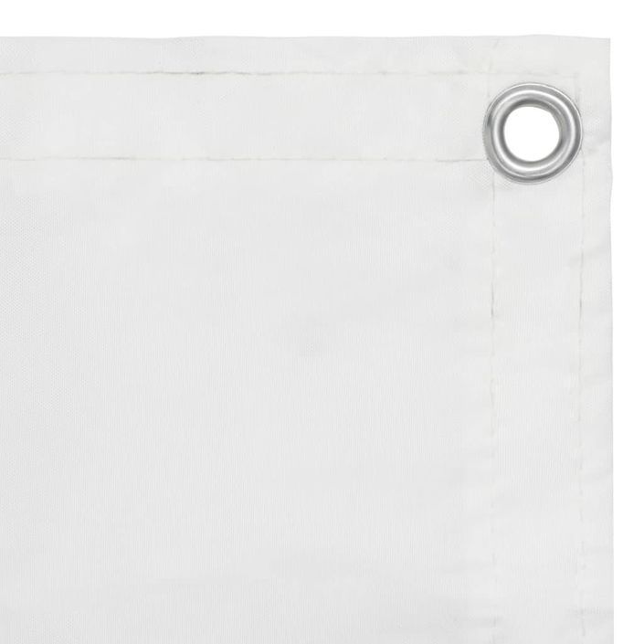 Écran de balcon Blanc 75x500 cm Tissu Oxford - Photo n°3