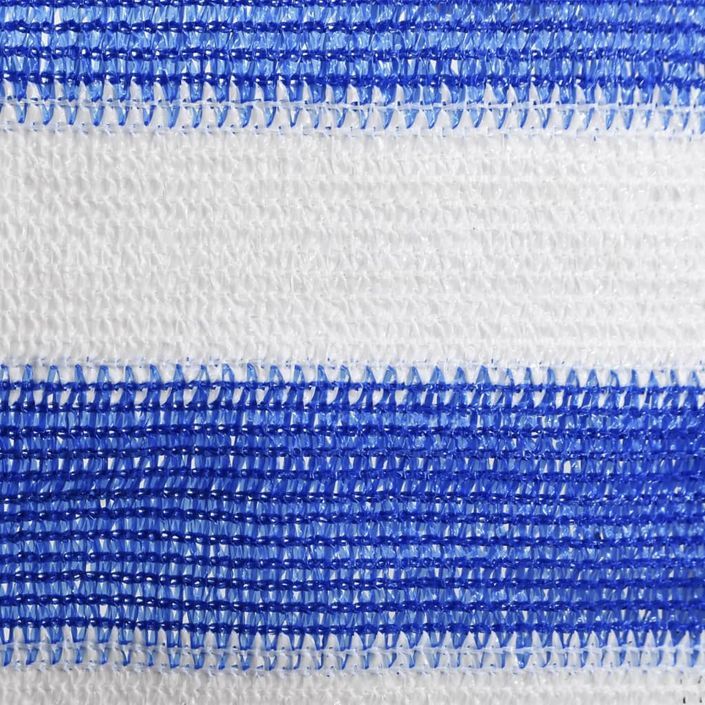 Écran de balcon Bleu et blanc 90x400 cm PEHD - Photo n°3