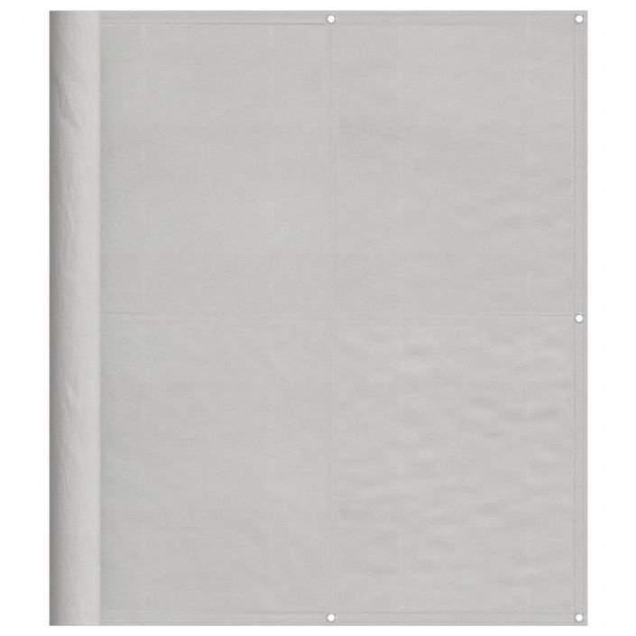 Écran de balcon gris clair 120x1000 cm 100% polyester oxford - Photo n°2