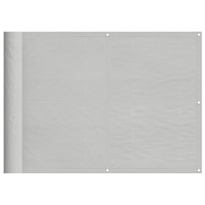 Écran de balcon gris clair 75x500 cm 100% polyester oxford - Photo n°2