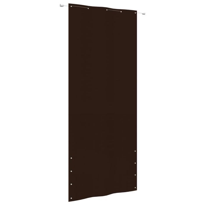 Écran de balcon Marron 100x240 cm Tissu Oxford - Photo n°1