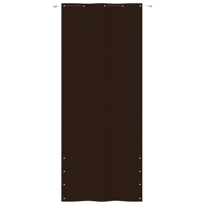 Écran de balcon Marron 100x240 cm Tissu Oxford - Photo n°2