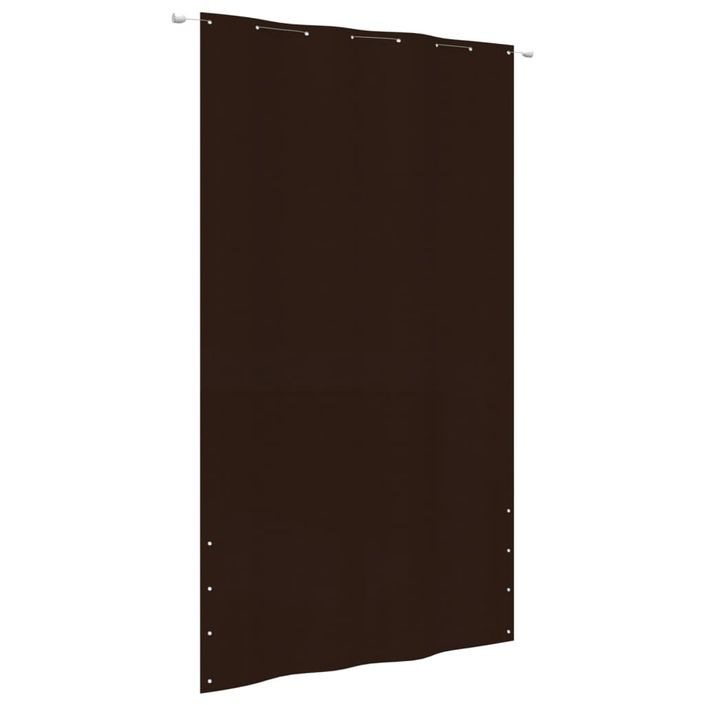 Écran de balcon Marron 160x240 cm Tissu Oxford - Photo n°1