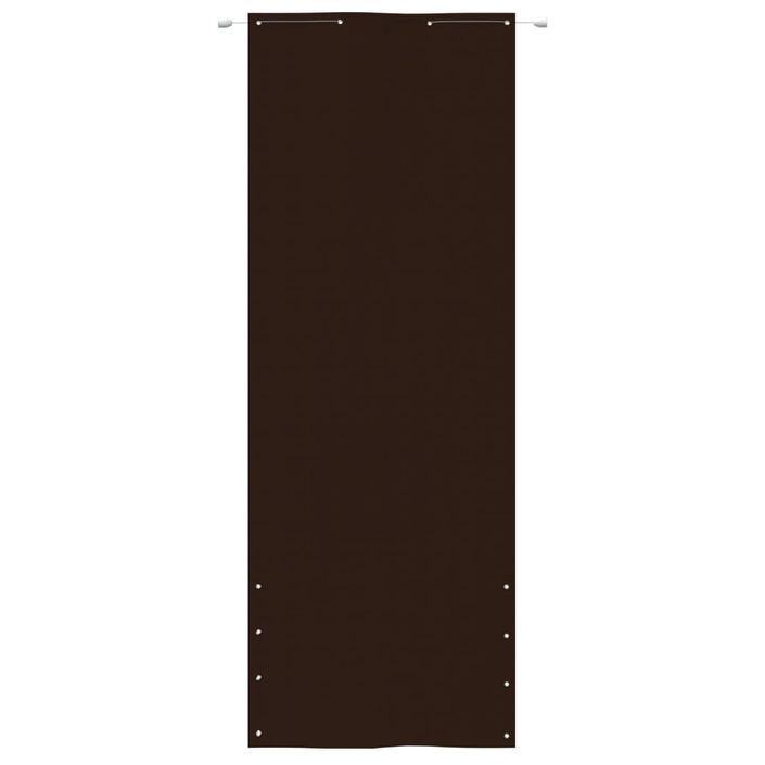 Écran de balcon Marron 80x240 cm Tissu Oxford - Photo n°2