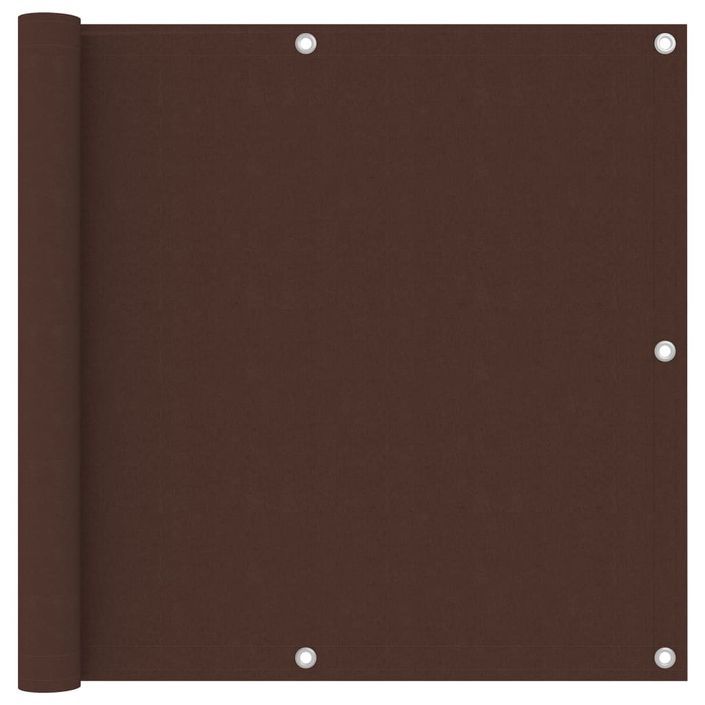 Écran de balcon Marron 90x300 cm Tissu Oxford - Photo n°1