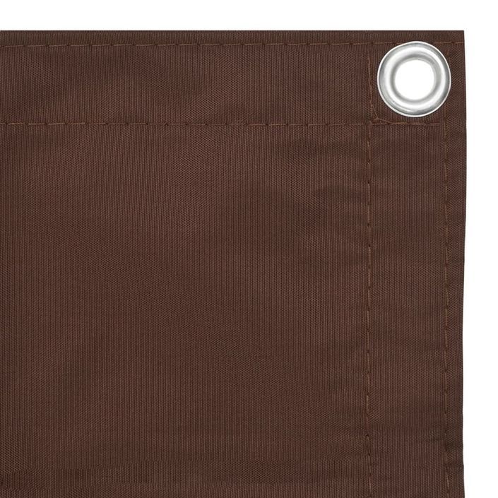 Écran de balcon Marron 90x300 cm Tissu Oxford - Photo n°3