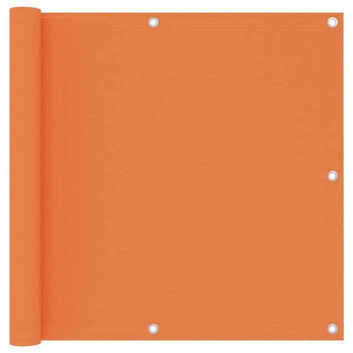 Écran de balcon Orange 90x400 cm Tissu Oxford - Photo n°1
