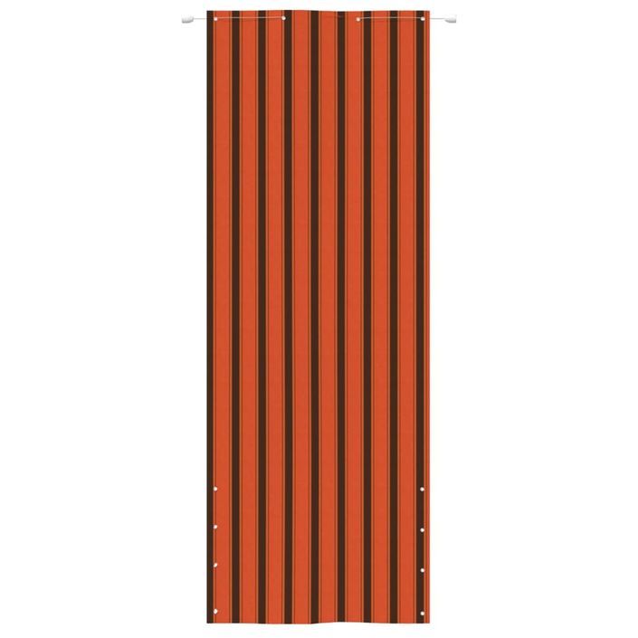 Écran de balcon Orange et marron 80x240 cm Tissu Oxford - Photo n°2