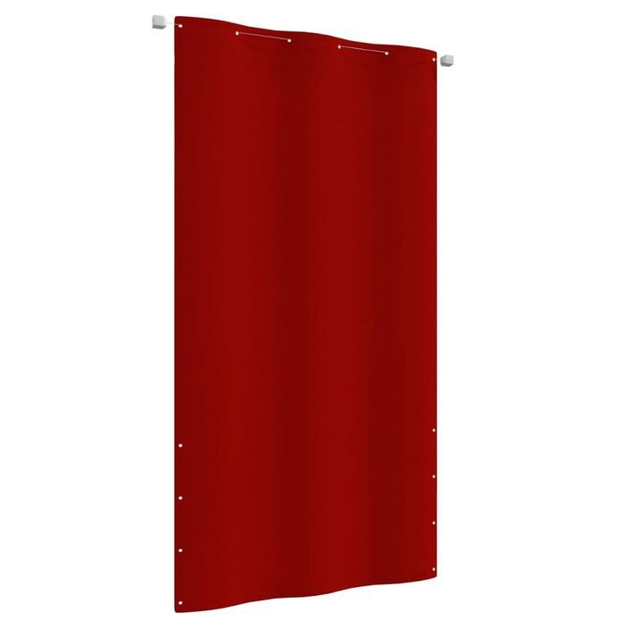 Écran de balcon Rouge 120x240 cm Tissu Oxford - Photo n°1