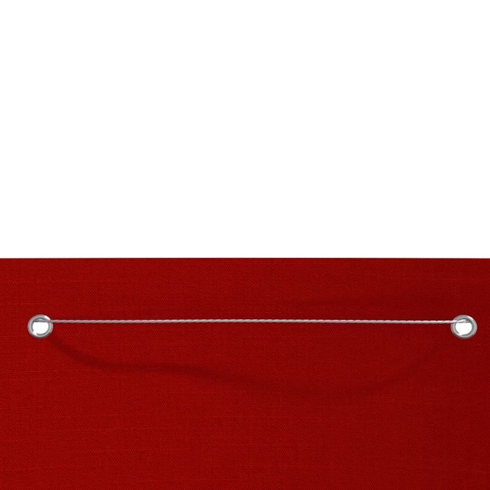 Écran de balcon Rouge 120x240 cm Tissu Oxford - Photo n°3