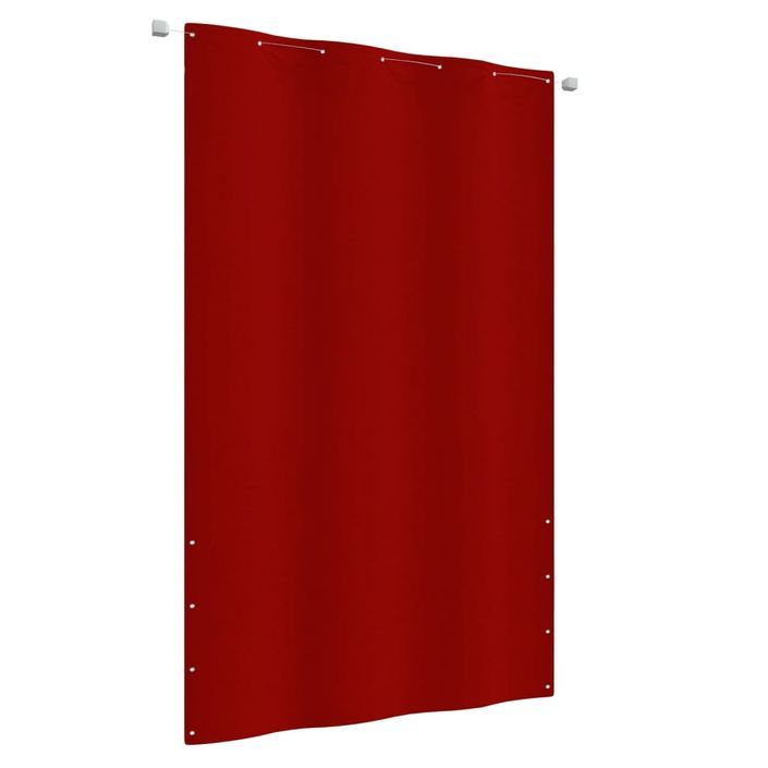 Écran de balcon Rouge 140x240 cm Tissu Oxford - Photo n°1