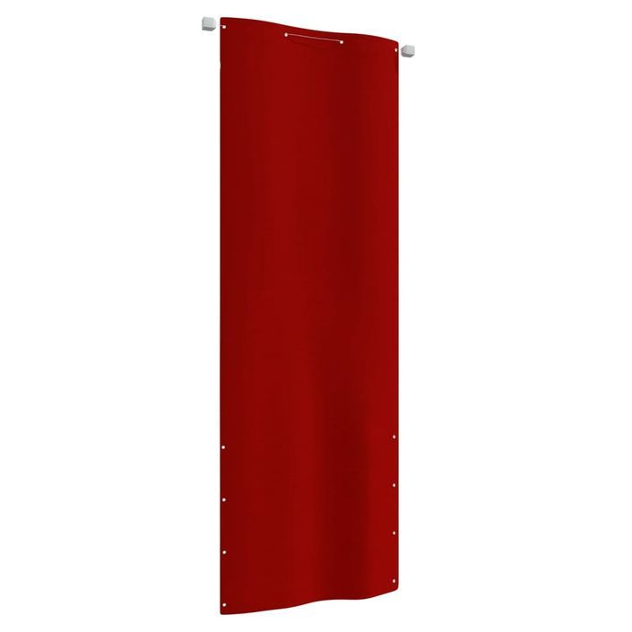 Écran de balcon Rouge 80x240 cm Tissu Oxford - Photo n°1