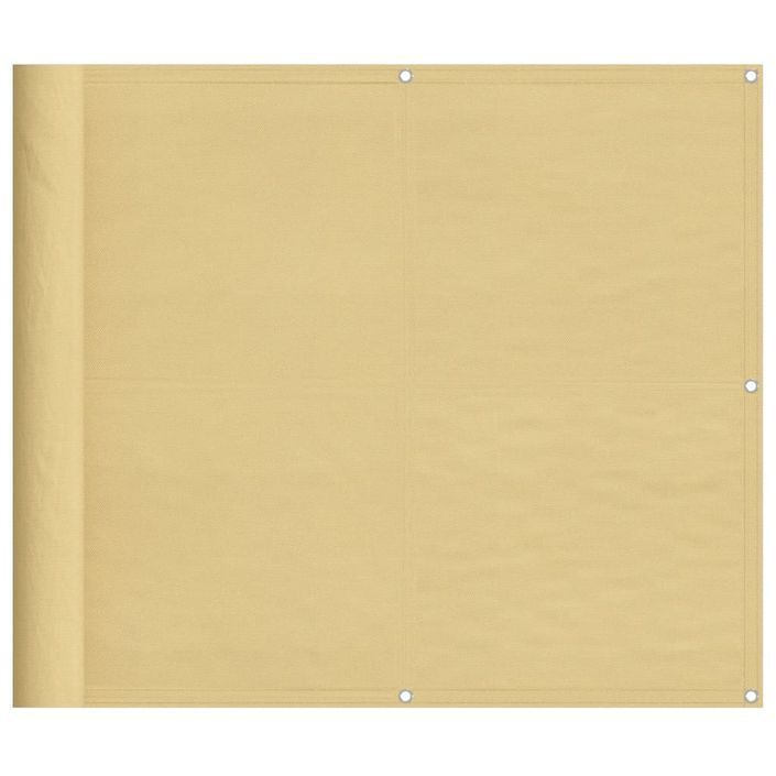 Écran de balcon sable 90x300 cm 100% polyester oxford - Photo n°1