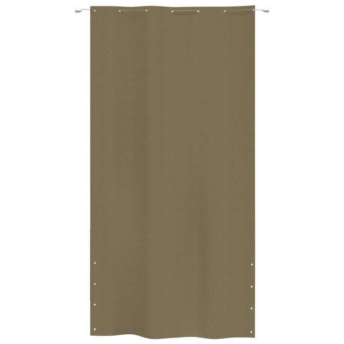 Écran de balcon Taupe 140x240 cm Tissu Oxford - Photo n°2